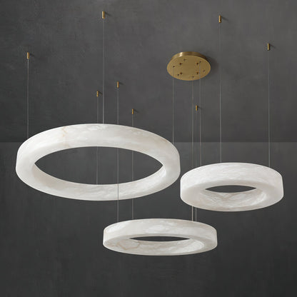 Alabaster Alabaster Ring Chandelier