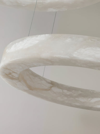 Alabaster Alabaster Ring Chandelier