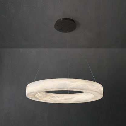 Alabaster Alabaster Ring Chandelier