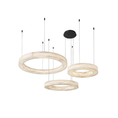 Alabaster Alabaster Ring Chandelier