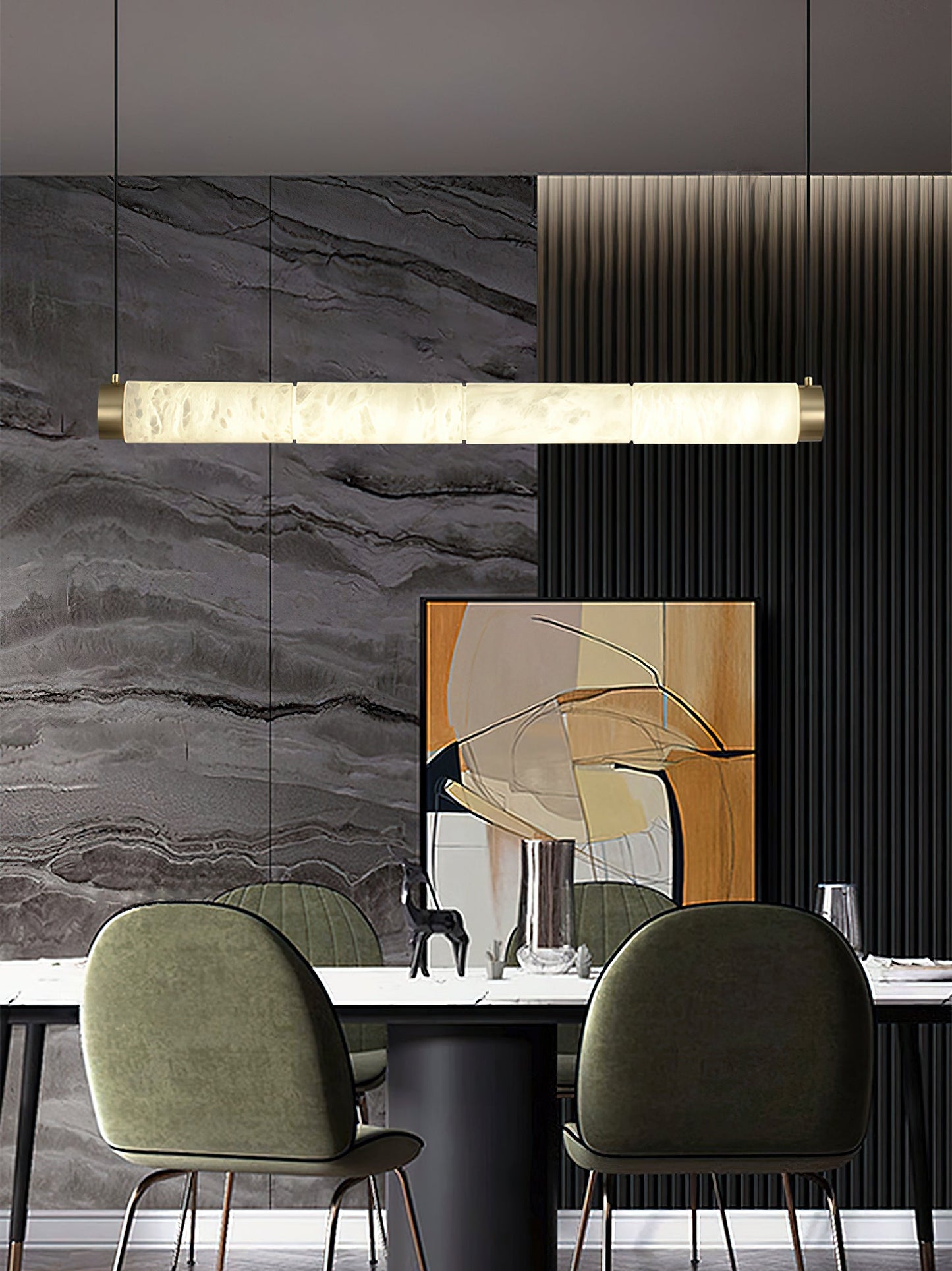 Alabaster Strip Alabaster Pendant Light