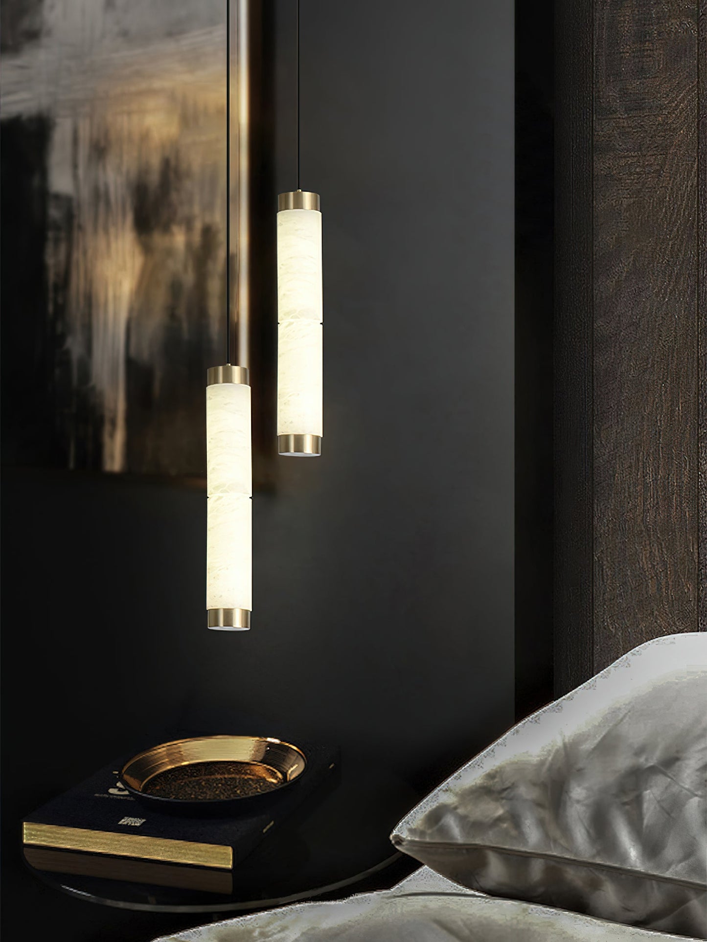 Alabaster Strip Alabaster Pendant Light