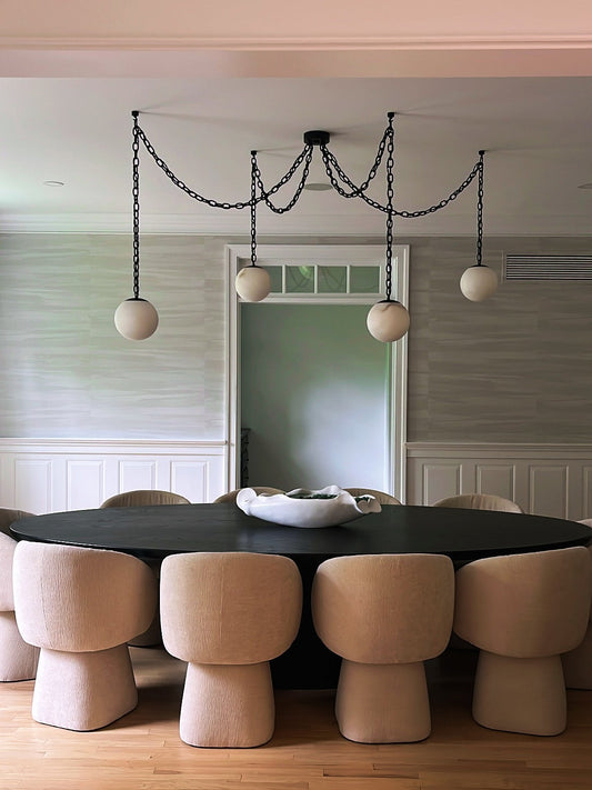 Alabaster Swag Pendant Lamp
