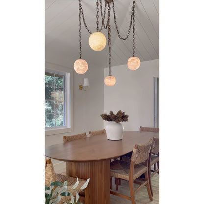Alabaster Swag Pendant Lamp