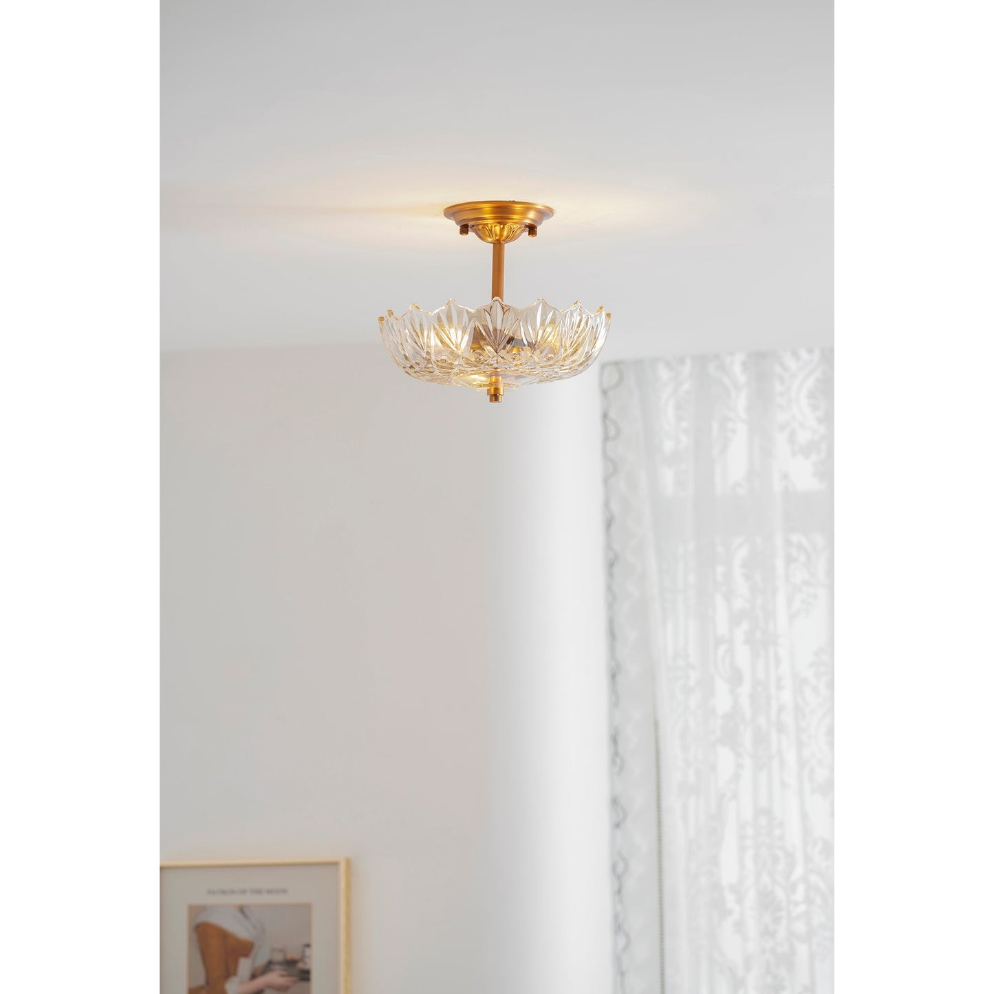 Alaina Glass Ceiling Lamp