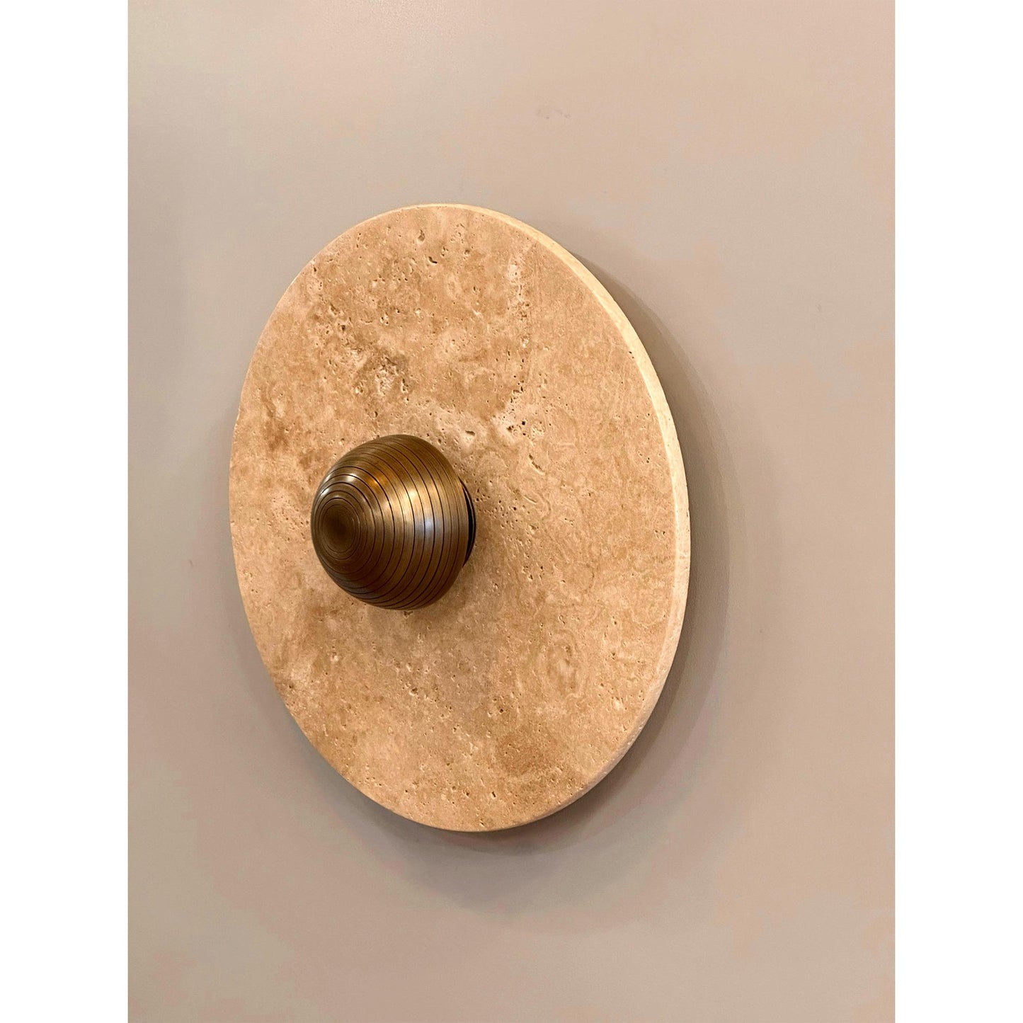 Alese Travertine Wall Lamp