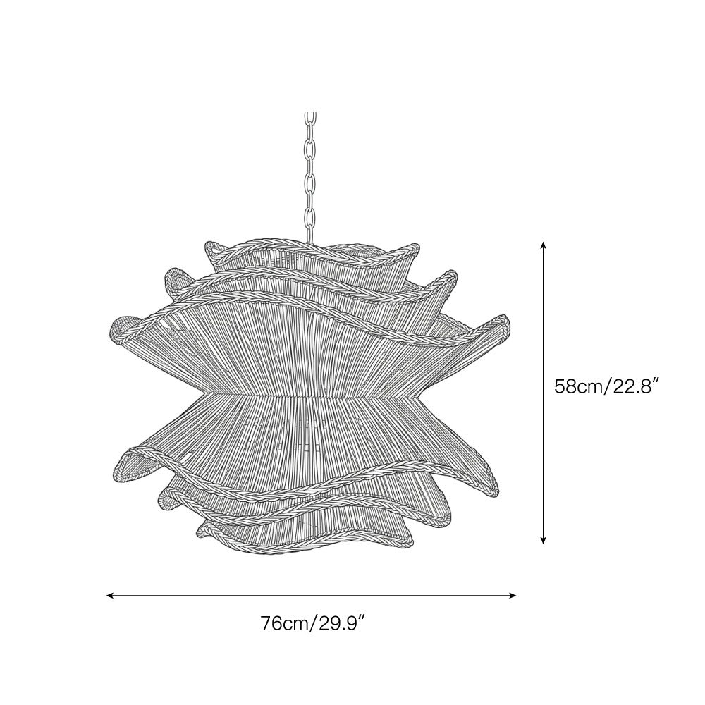 Alondra Rattan Chandelier