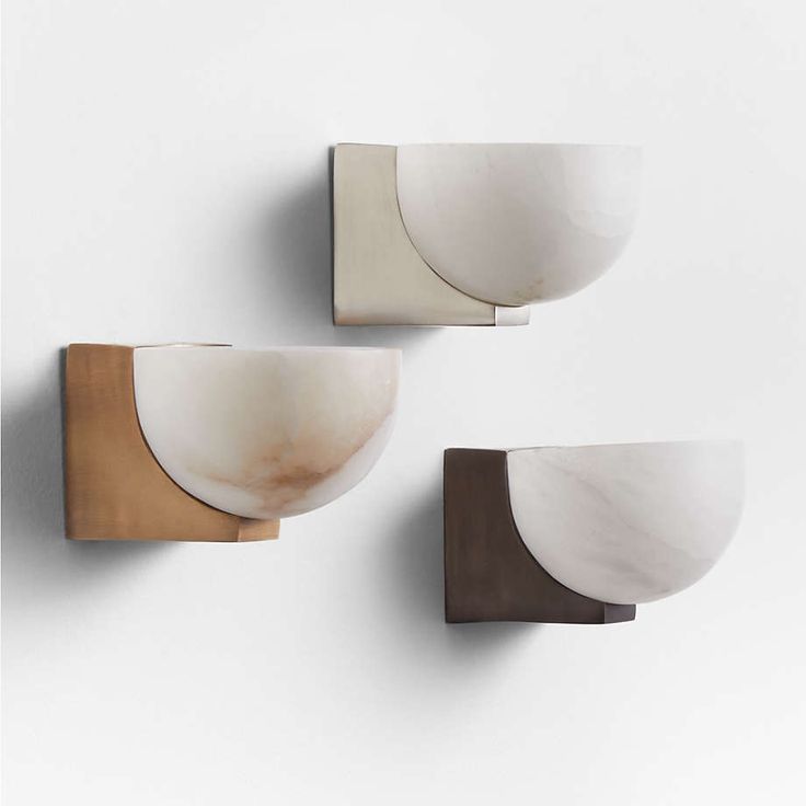 Ando Brass Alabaster Sconce