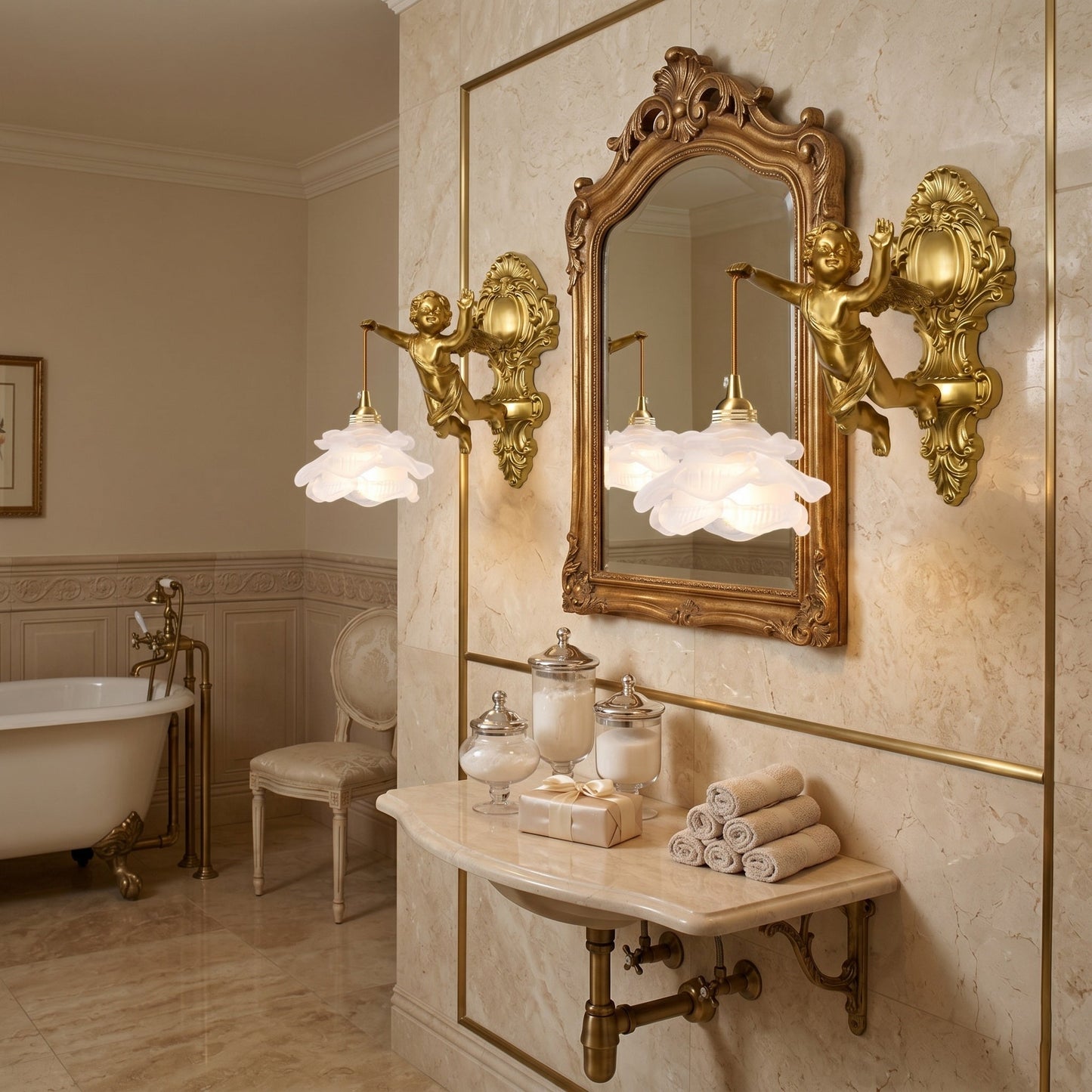 Angel Glass Wall Lamp