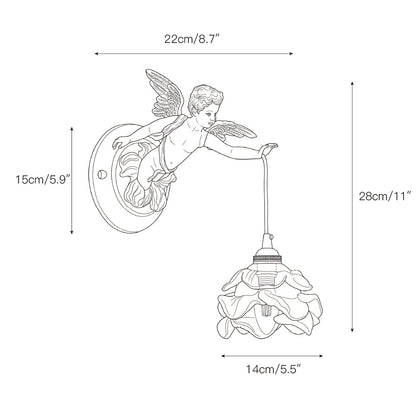 Angel Glass Wall Lamp