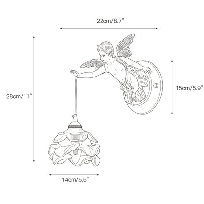 Angel Glass Wall Lamp