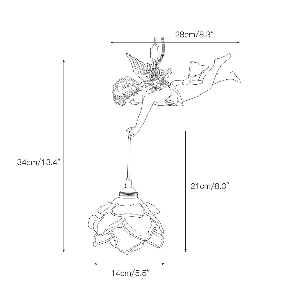 Angel Glass Pendant Lamp