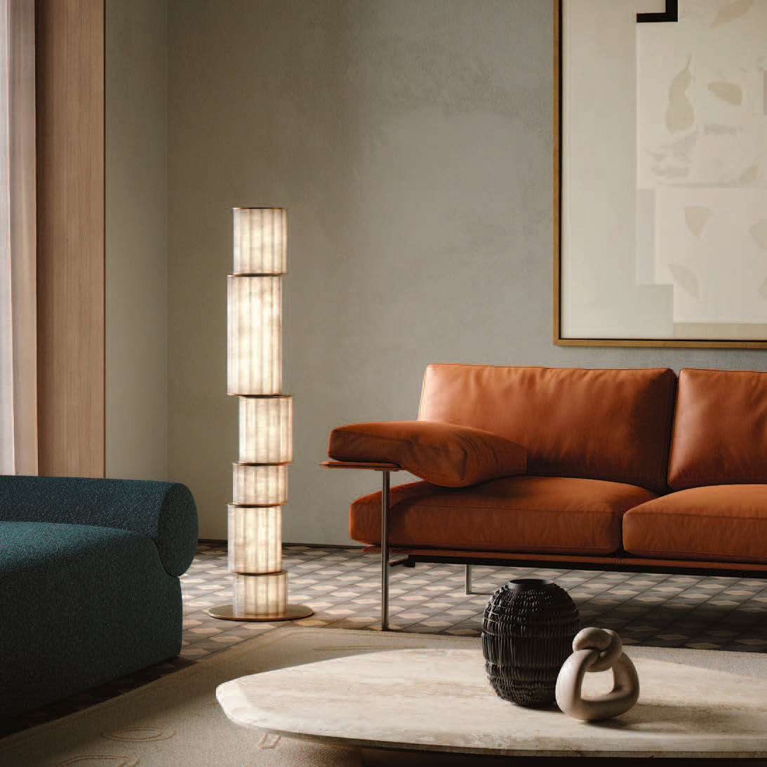 Apadana Alabaster Floor Lamp