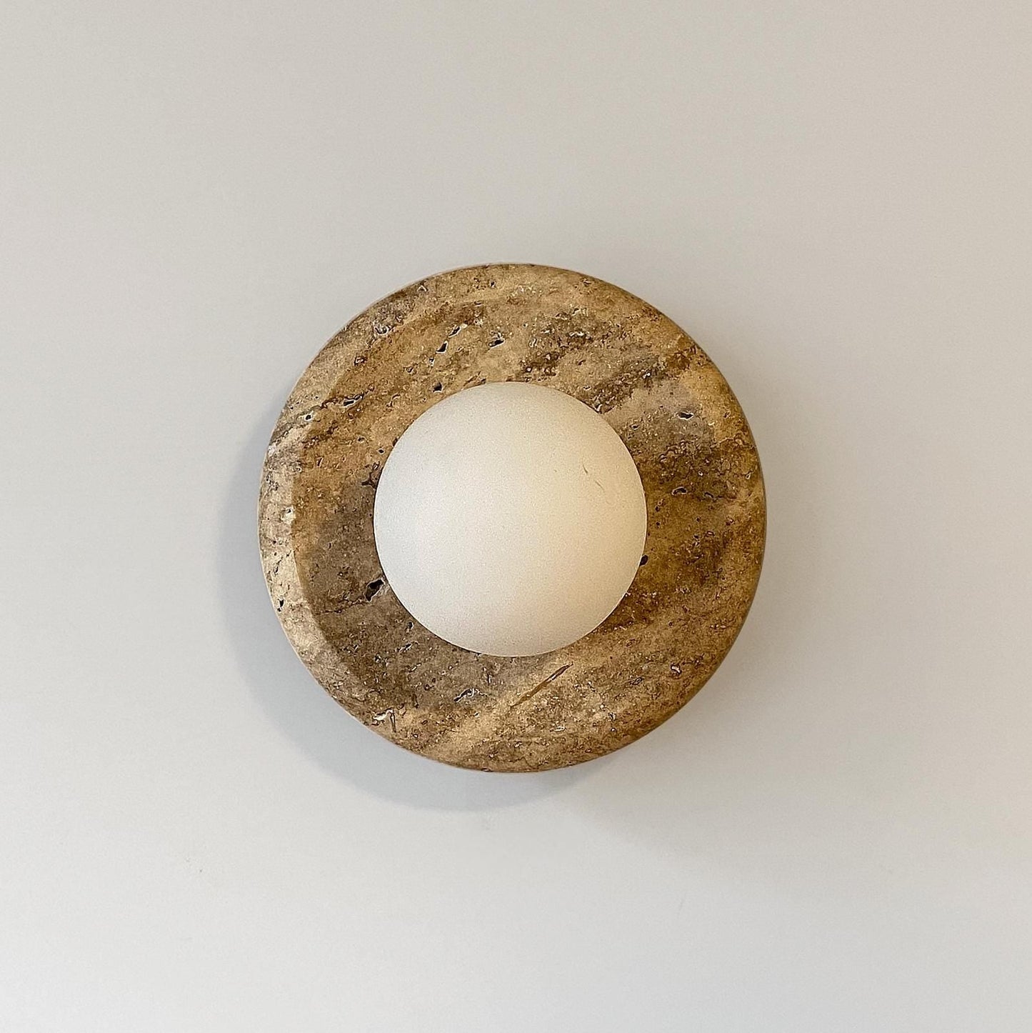 Apricity Travertine Wall Lamp