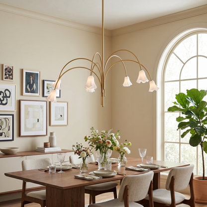 Flora Glass Chandelier