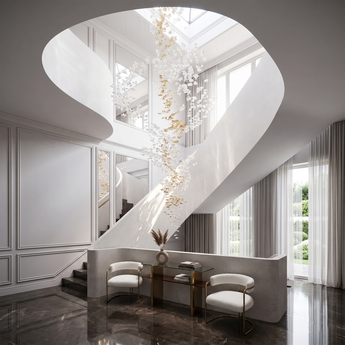 Tidal Art Glass Chandelier