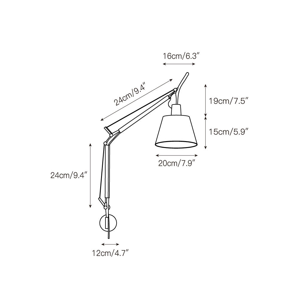 Plug-in Swing-Arm Wall Lamp