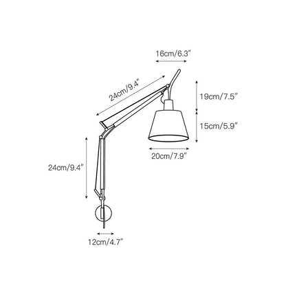 Plug-in Swing-Arm Wall Lamp