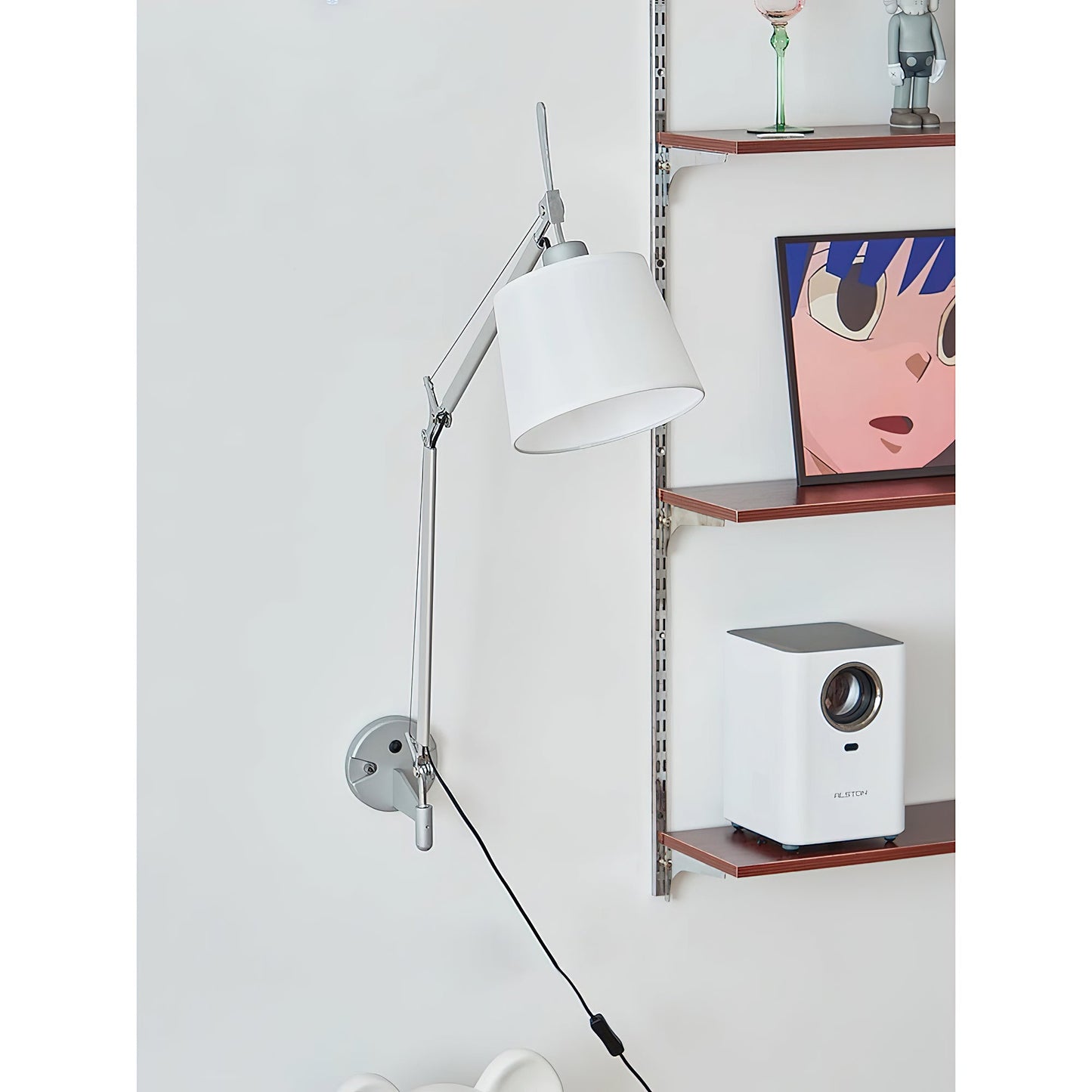 Plug-in Swing-Arm Wall Lamp