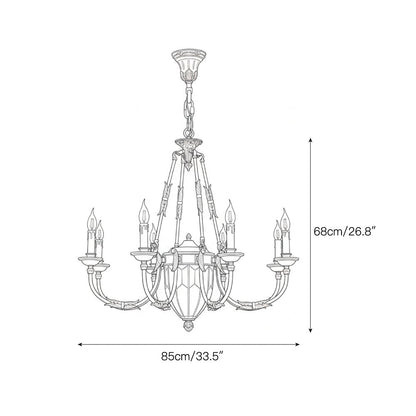 Ashford Brass Chandelier