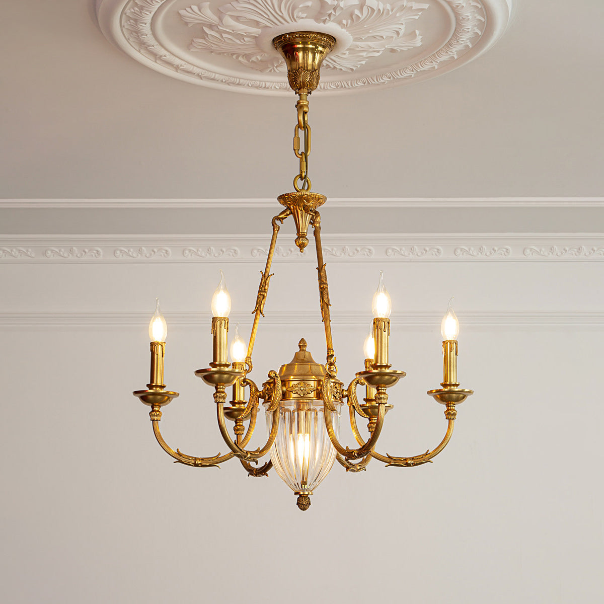 Ashford Brass Chandelier