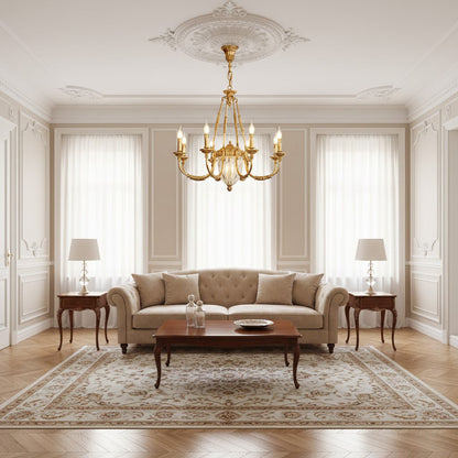 Ashford Brass Chandelier