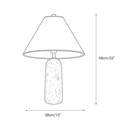 Astere Travertine Table Lamp