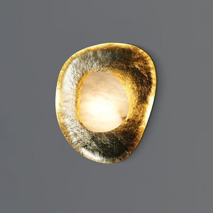Astoria Hammered Lotus Leaf Sconce