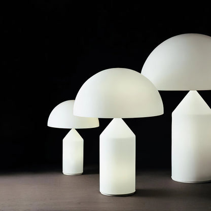 Mushroom Dome Glass Table Lamp