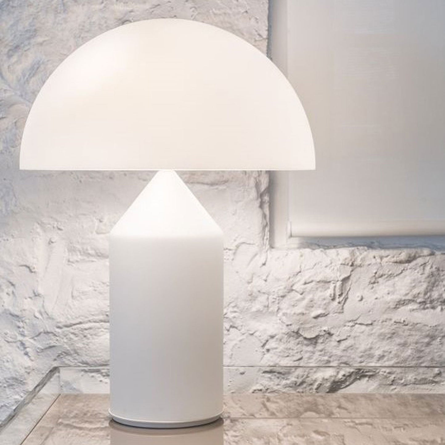 Mushroom Dome Glass Table Lamp