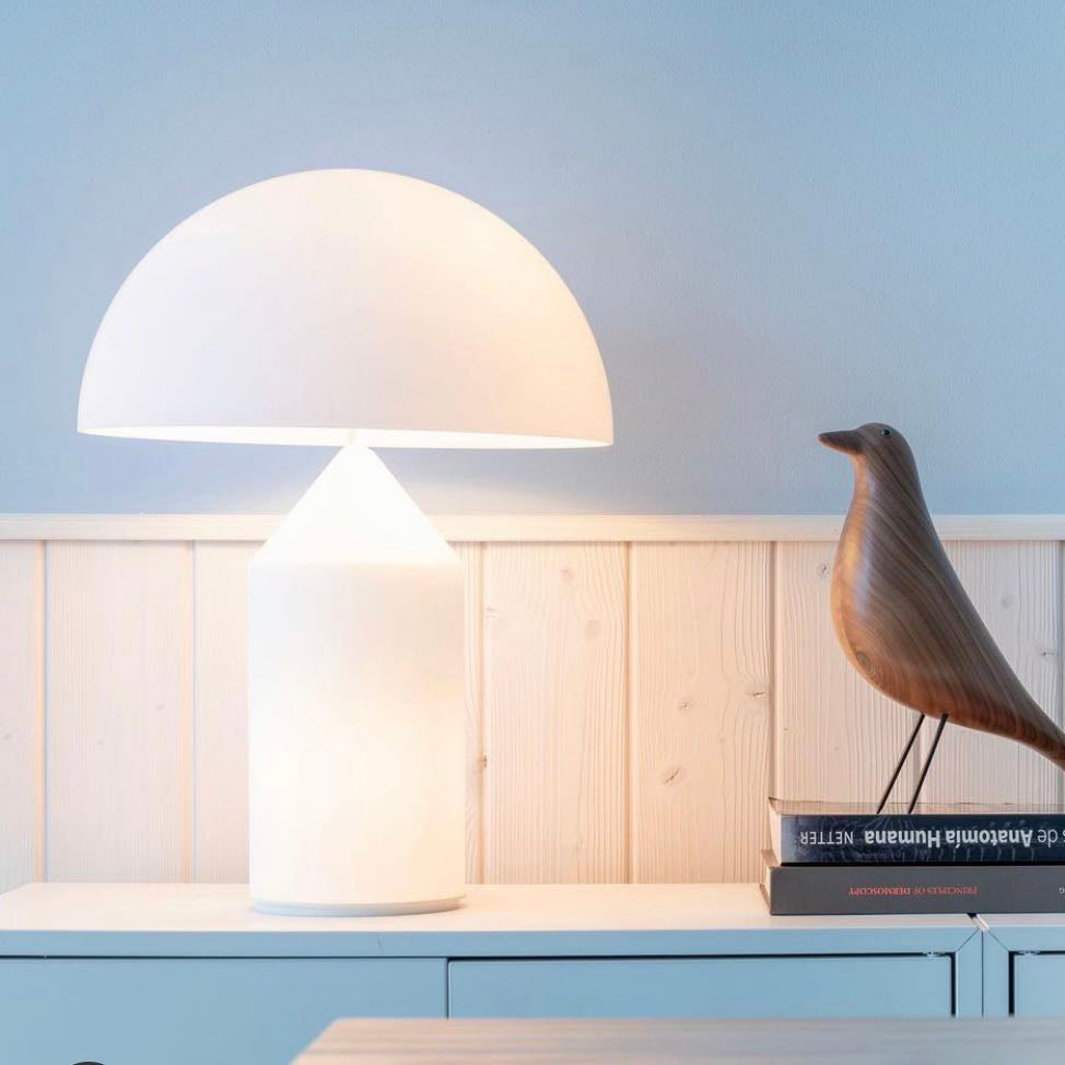 Mushroom Dome Glass Table Lamp