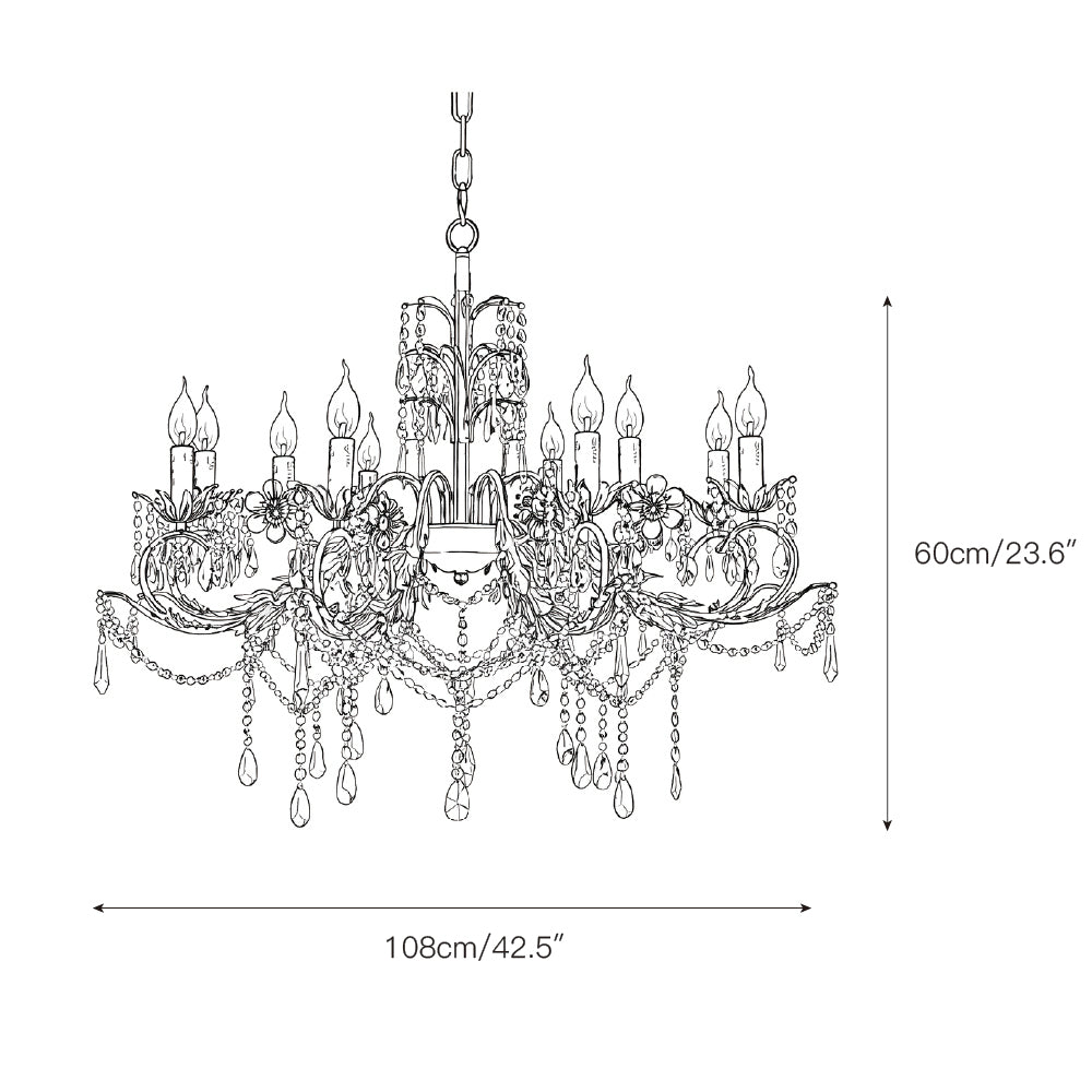 Aurelia Floral Chandelier