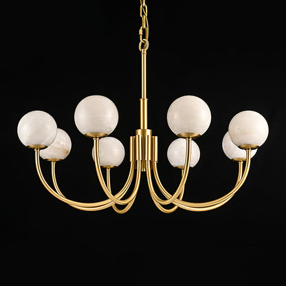 Aurelian Alabaster Globe Chandelier