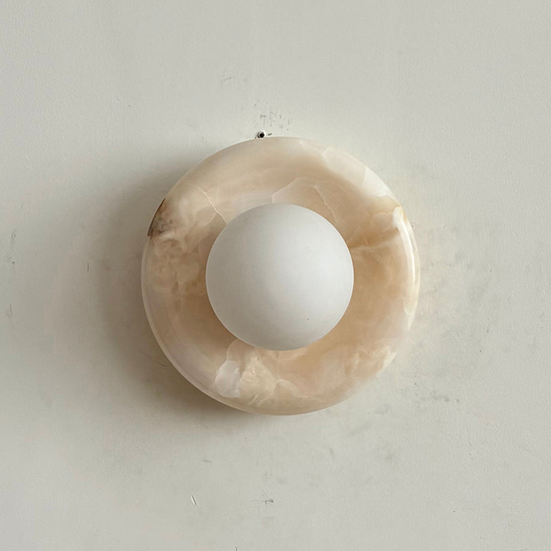 Orli White Onyx Sconce