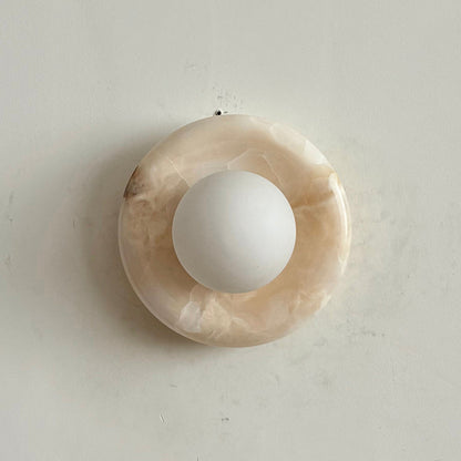 Orli White Onyx Sconce