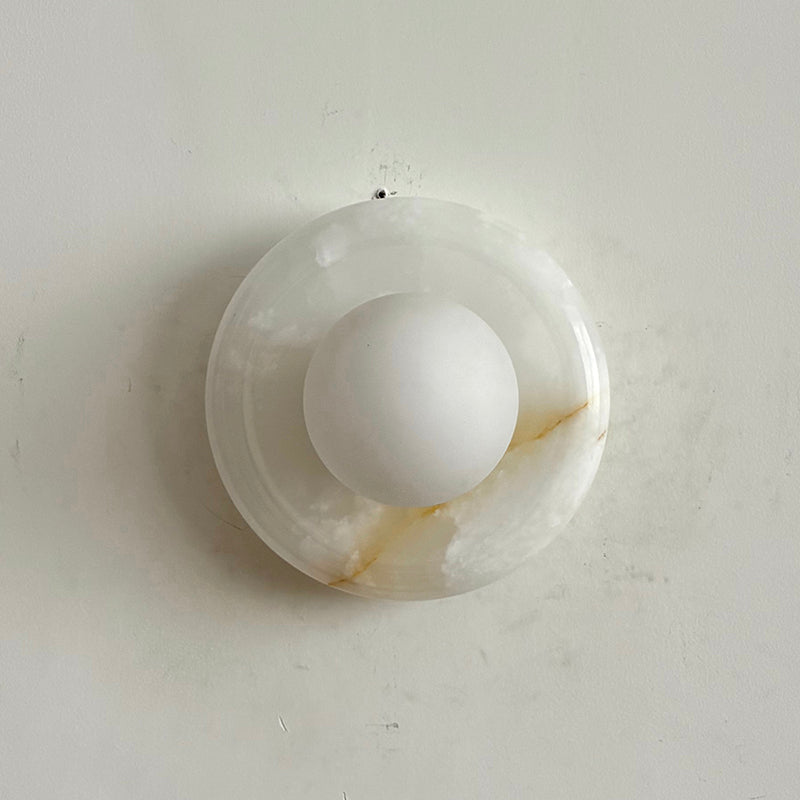 Orli White Onyx Sconce