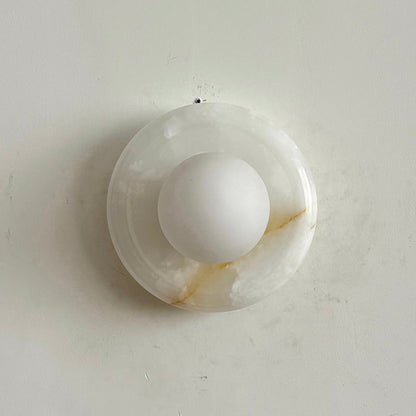 Orli White Onyx Sconce