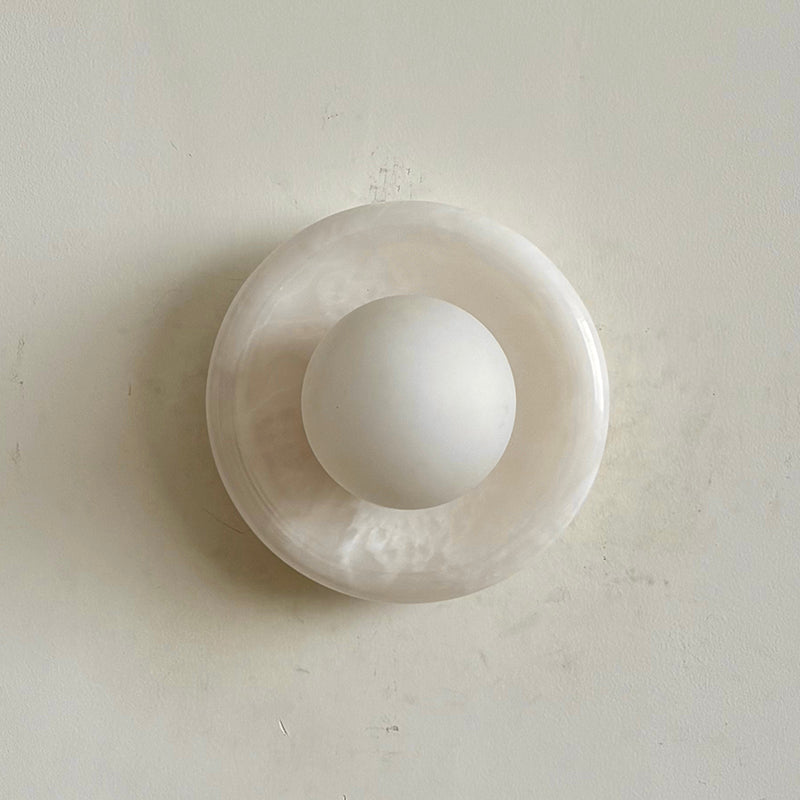 Orli White Onyx Sconce