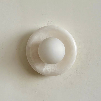 Orli White Onyx Sconce