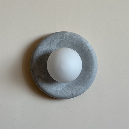 Orli Grey Marble Sconce