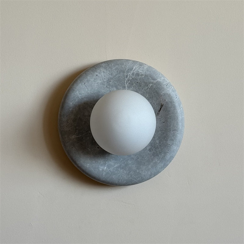 Orli Grey Marble Sconce
