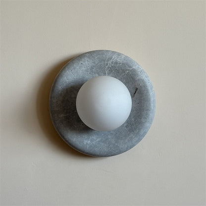 Orli Grey Marble Sconce