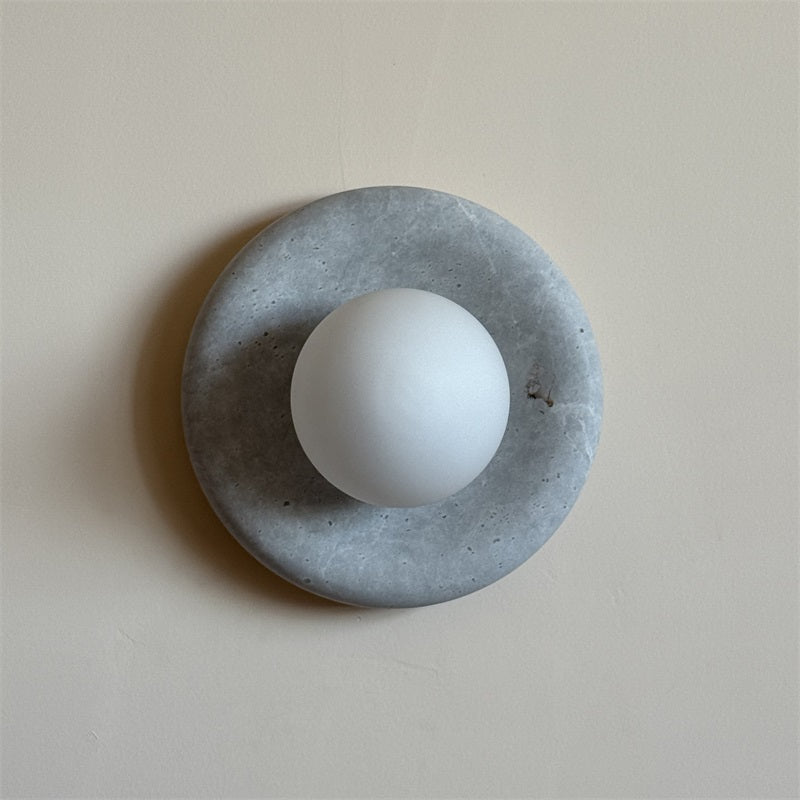Orli Grey Marble Sconce