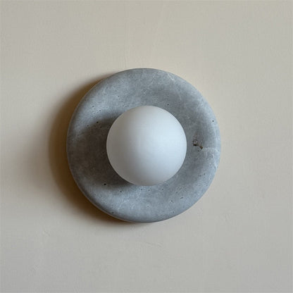 Orli Grey Marble Sconce