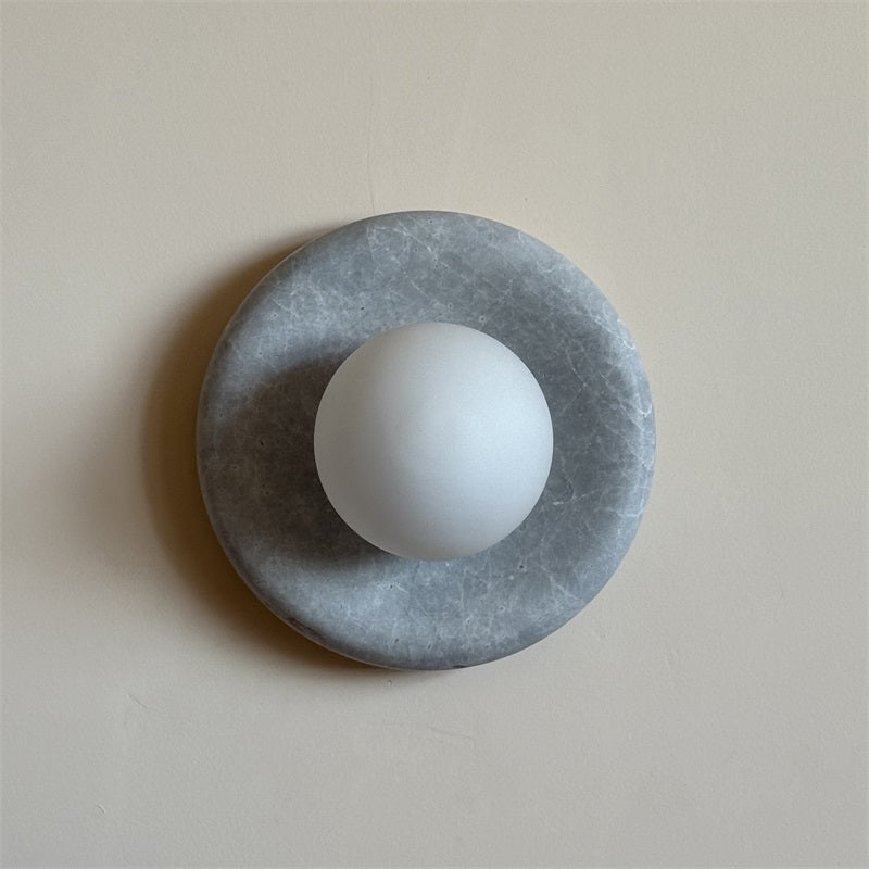 Orli Grey Marble Sconce