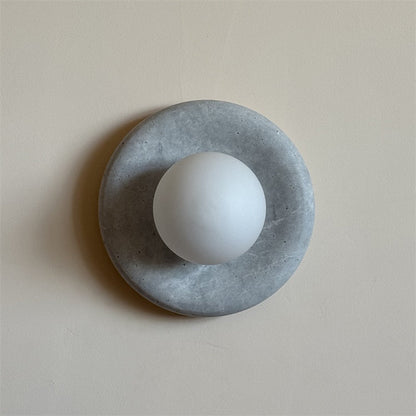 Orli Grey Marble Sconce