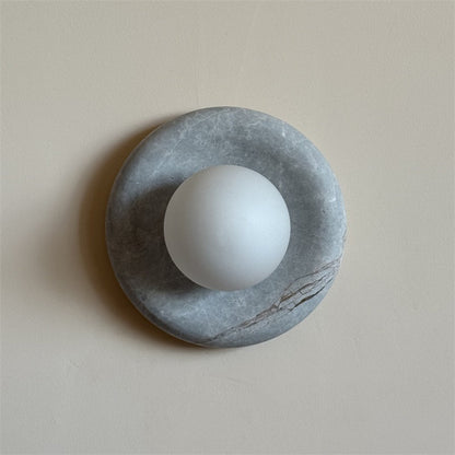 Orli Grey Marble Sconce