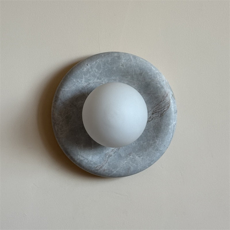 Orli Grey Marble Sconce