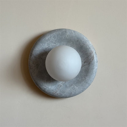 Orli Grey Marble Sconce