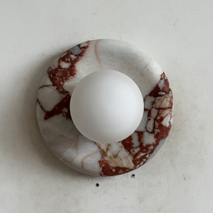 Orli Red Marble Sconce
